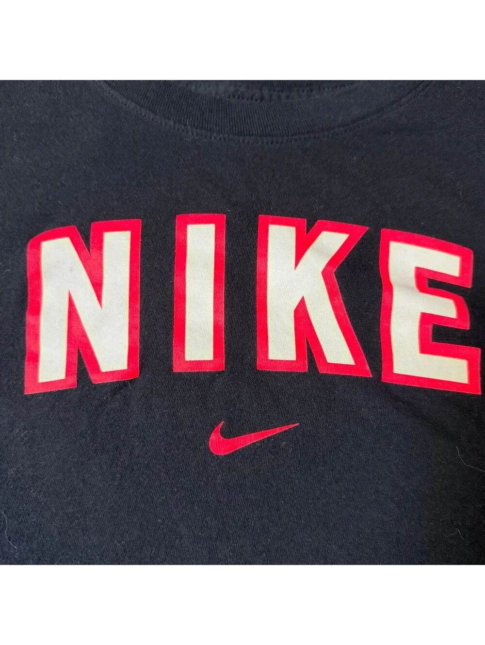 Nike Black and Hot Pink Boys T Shirt size XL